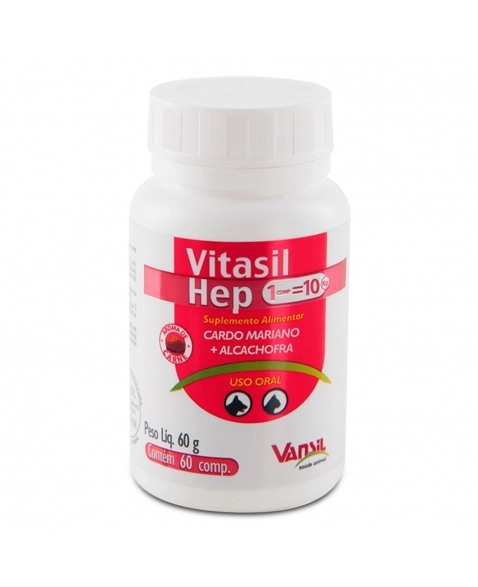 Vitasil Hep Suplemento Alimentar Pet 60g Vansil | MONTE REAL