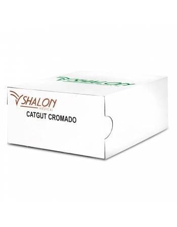 Fio de Sutura Catgut Cromado 1 sem Agulha 1,5m Shalon