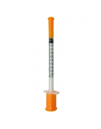 Seringa 1ml Estéril Para Insulina com Agulha 6x0,25mm Fixa SR