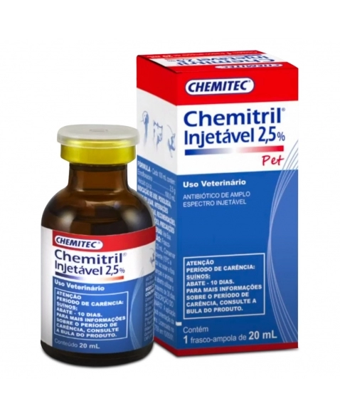 CHEMITRIL 2,5 % PET INJ 20ML