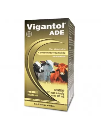 Validade 31/07/2024 - Vigantol ADE Suplemento Vitamínico Injetável 100ml Elanco