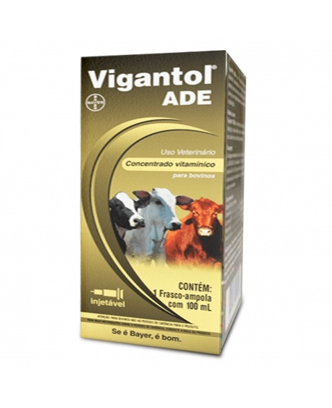 Validade 31/07/2024 - Vigantol ADE Suplemento Vitamínico Injetável 100ml Elanco