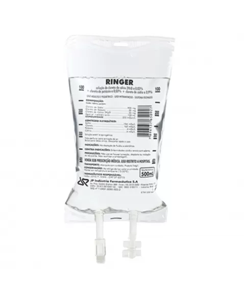 SORO RINGER SIMPLES 500ML BOLSA - JP