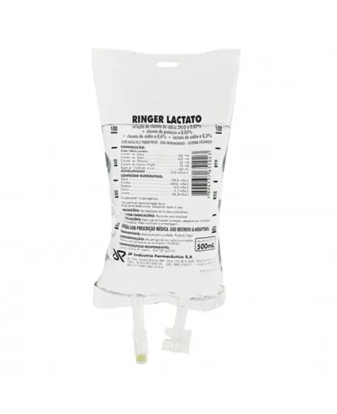 SORO RINGER C/ LACTATO 500ML BOLSA - JP