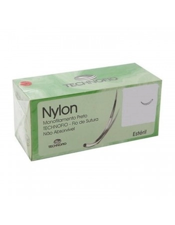 Fio Nylon 3-0 Com Agulha 30mm - Techonofio