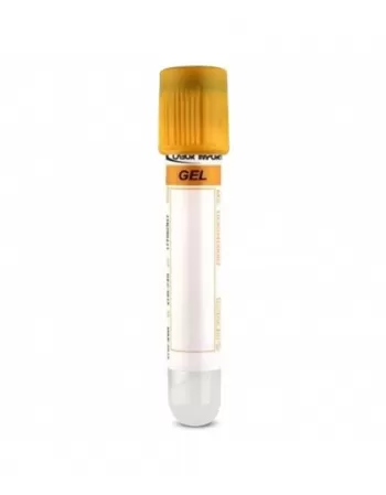 TUBO COLETA C/GEL 3,5ML T/AMAR. C/100UN VIDRO - LABOR IMPORT