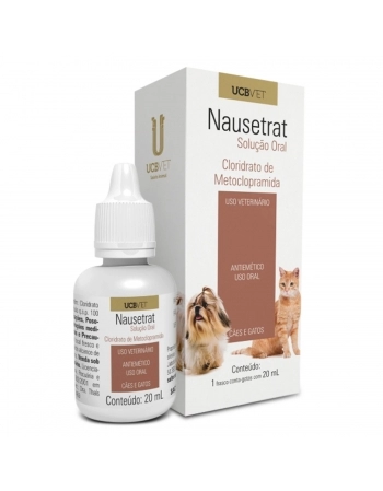 Nausetrat Solução Oral AntiEnjoo Para Cão e Gato 20ml UCB