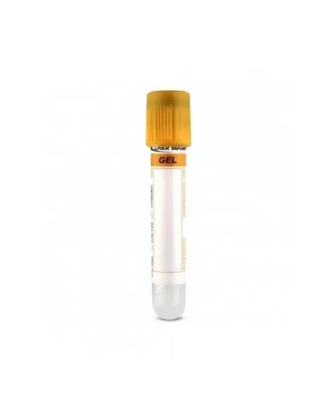 TUBO COLETA C/GEL 5ML T/AMAR. C/100UN VIDRO - LABOR IMPORT