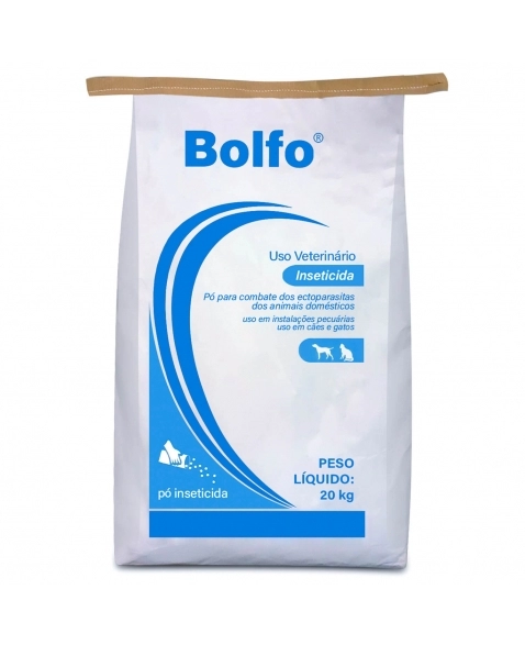 Bolfo Pó Inseticida 20Kg Anti Pulgas Moscas e Piolhos Elanco