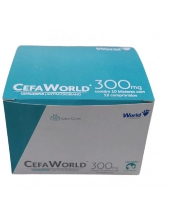 CEFAWORLD (CEFALEXINA) 300MG - 10 BLIST. X 12 COMP.