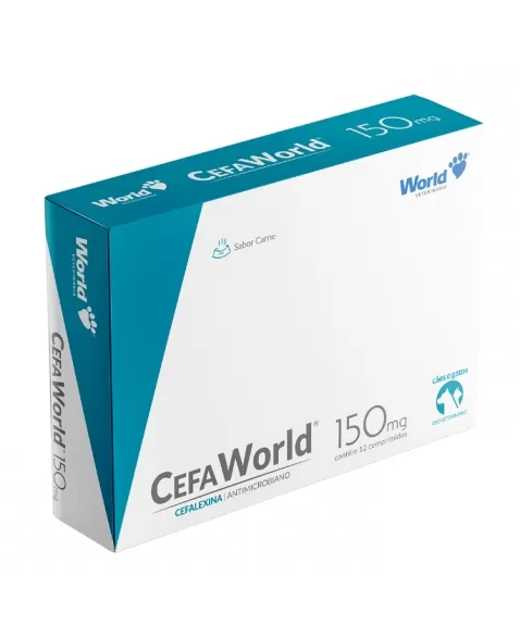 CEFAWORLD (CEFALEXINA) 150MG - CX C/ 12 COMP.