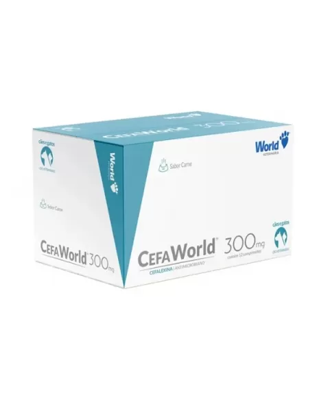 CEFAWORLD (CEFALEXINA) 300MG - CX C/ 12 COMP.