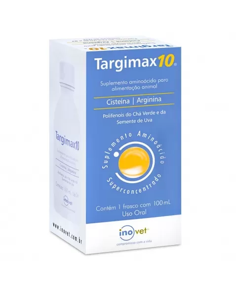 Targimax 10 Suplemento Superconcetrado com Aminoácido para Pet 100ml Inovet