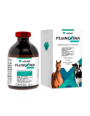 Flunixina Injetável 50ml Anti-Inflamatório Megluminato de Flunixina UCBVET