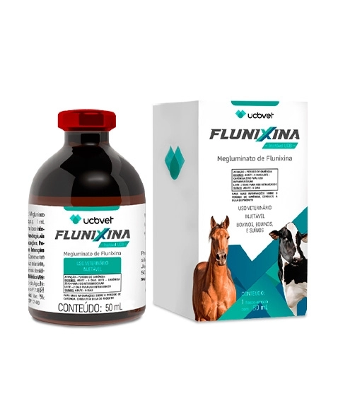 Flunixina Injetável 50ml Anti-Inflamatório Megluminato de Flunixina UCBVET