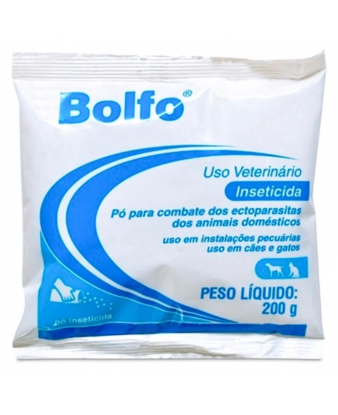 Bolfo Pó Inseticida 200g Anti Pulgas Moscas e Piolhos Elanco