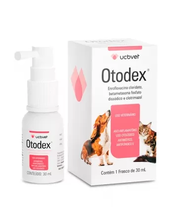 Otodex Anti-Inflamatório para Cães e Gatos 30mL UCBVET