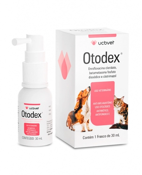 Otodex Anti-Inflamatório para Cães e Gatos 30mL UCBVET