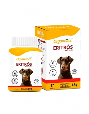 Eritrós Dog Tabs para Cães 18g Organnact