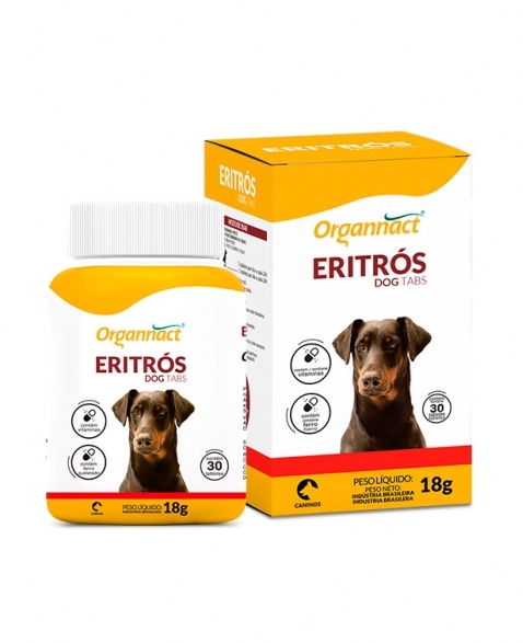 Eritrós Dog Tabs para Cães 18g Organnact