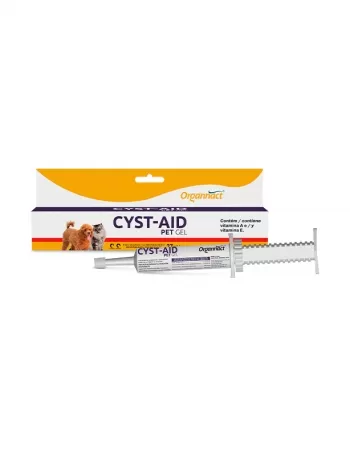 Cyst-Aid Pet Gel em Seringa para Cães e Gatos 27mL Organnact