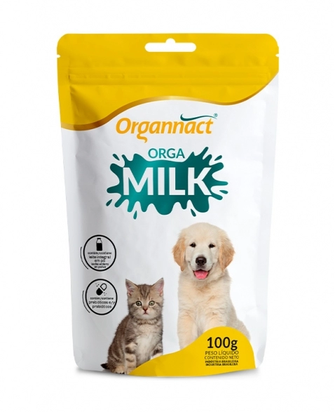 Orgamilk para Filhotes de Cães e Gatos 100g Organnact