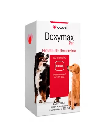 Doxymax Pet Antimicrobiano Display com 70 Comprimidos 100mg UCBVET