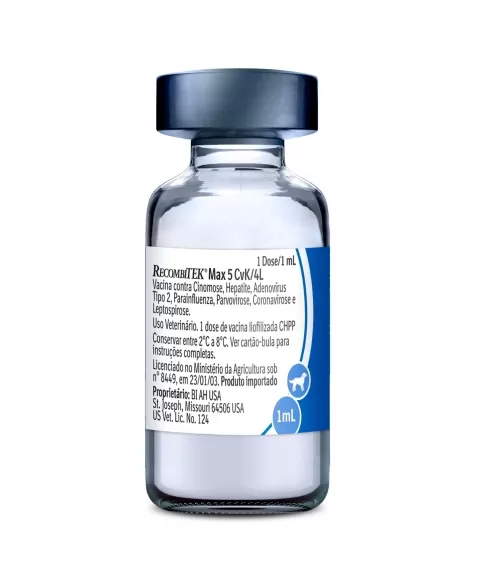 Vacina Recombitek Max 5 CvK/4L (V10) 25 doses