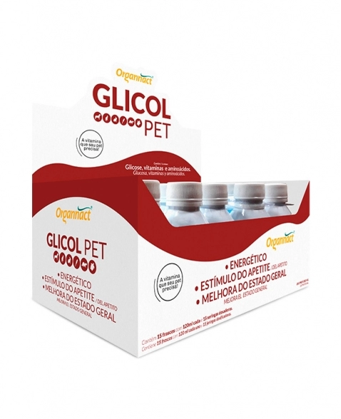 Glicol Pet Display 15 Frascos com 120mL Organnact