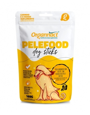 Pelefood Dog Sticks Petisco Funcional para Cães Sachê 160g Organnact