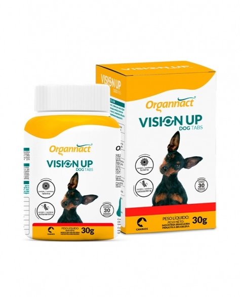 Vision Up Dog Tabs para Cães 30g Organnact