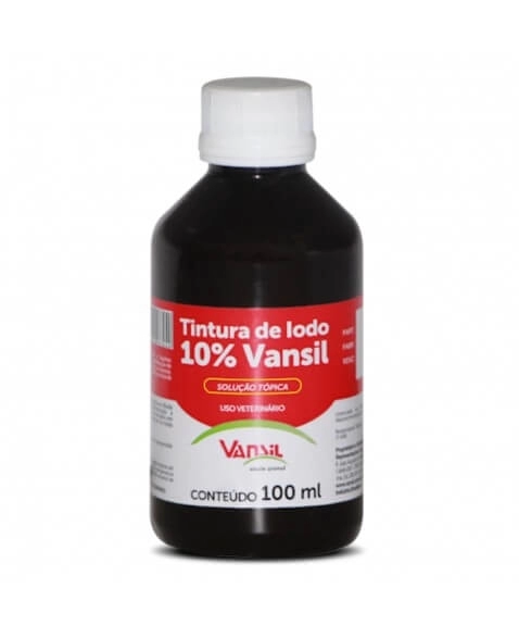 Tintura de Iodo 10% Vansil Antisséptica 100ml