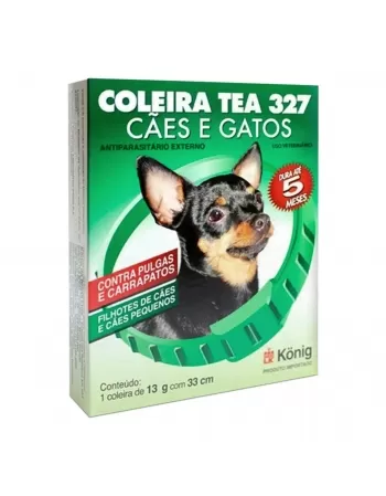 Coleira Antipulgas para Cães Filhotes Tea 327 13g 33cm Konig