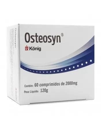 Validade 11/10/2024 - Osteosyn Suplemento Alimentar 2000mg para Cães 60 Comprimidos Konig