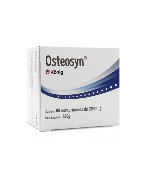 Osteosyn Suplemento Alimentar 2000mg para Cães 60 Comprimidos Konig