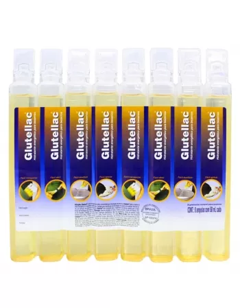 Glutellac Eletrolítico Suplemento Hidratante com 8 Ampolas 50ml Elanco