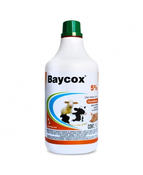 Baycox 5% Suspensão Oral Coccidicida 1 Litro Elanco