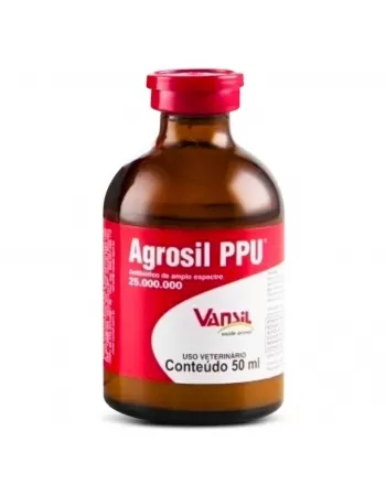 Validade 27/10/2024 - Agrosil PPU Antibiótico Injetável 50ml Vansil