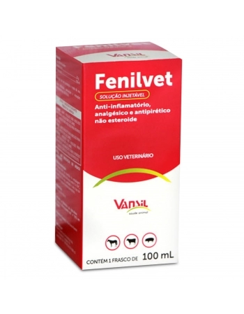 Fenilvet Anti-Inflamatório Analgésico e Antipirético Injetável 100ml Vansil