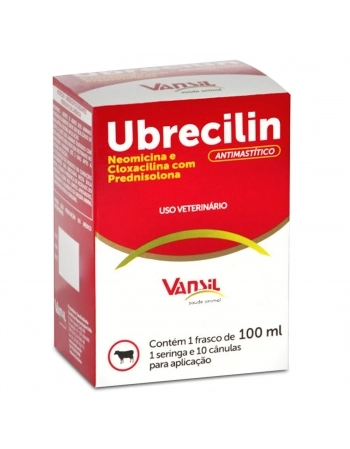 Ubrecilin Antibiótico Intramamário Injetável 100ml Vansil