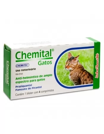 Chemital Gatos 4 comprimidos