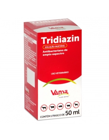 Tridiazin Antibiótico Injetável 50ml Vansil