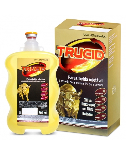 Trucid Doramectina 1% Parasiticida Injetável 500ml Elanco