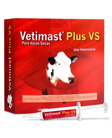 Vetimast Plus VS Vaca Seca Antibiótico Intramamário 10g Elanco