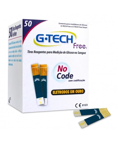 TIRA DE GLICEMIA C/50UN G-TECH FREE