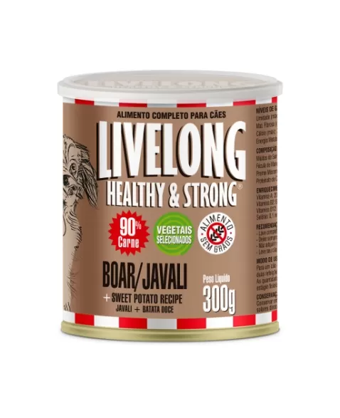 LIVELONG GATOS BOAR (JAVALI) 300G (MARRON)