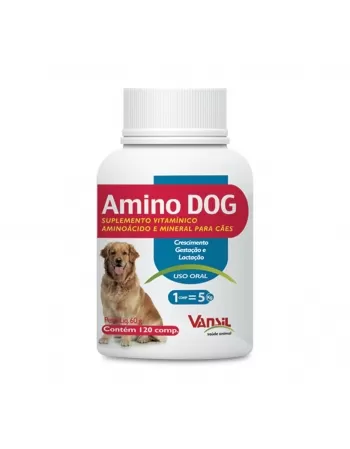 Suplemento Aminodog 60g com120 Comprimidos Vansil | MONTE REAL