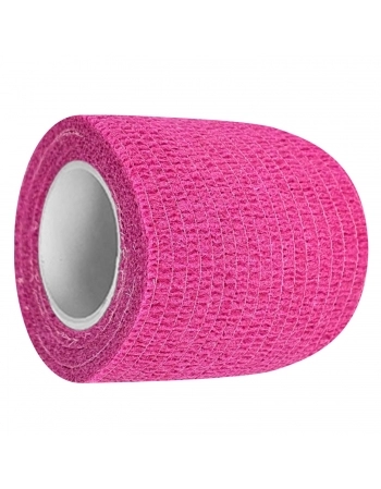 Bandagem Látex Elástica 5cm x 4,5m Rosa Hoppner