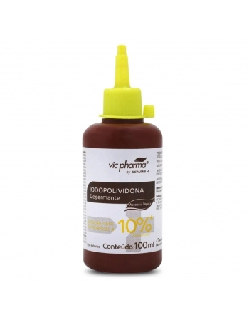 Iodopolividona Solução com Tensoativos Degermante 100ml Vic Pharma